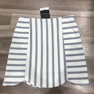 Topshop Striped Mini Skirt w/ Tags
